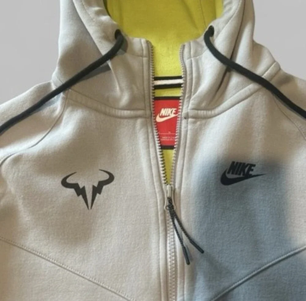 Nike Tech Fleece Premier Rafa Nadal Hoodie Style 644733-012 Grey Sz M